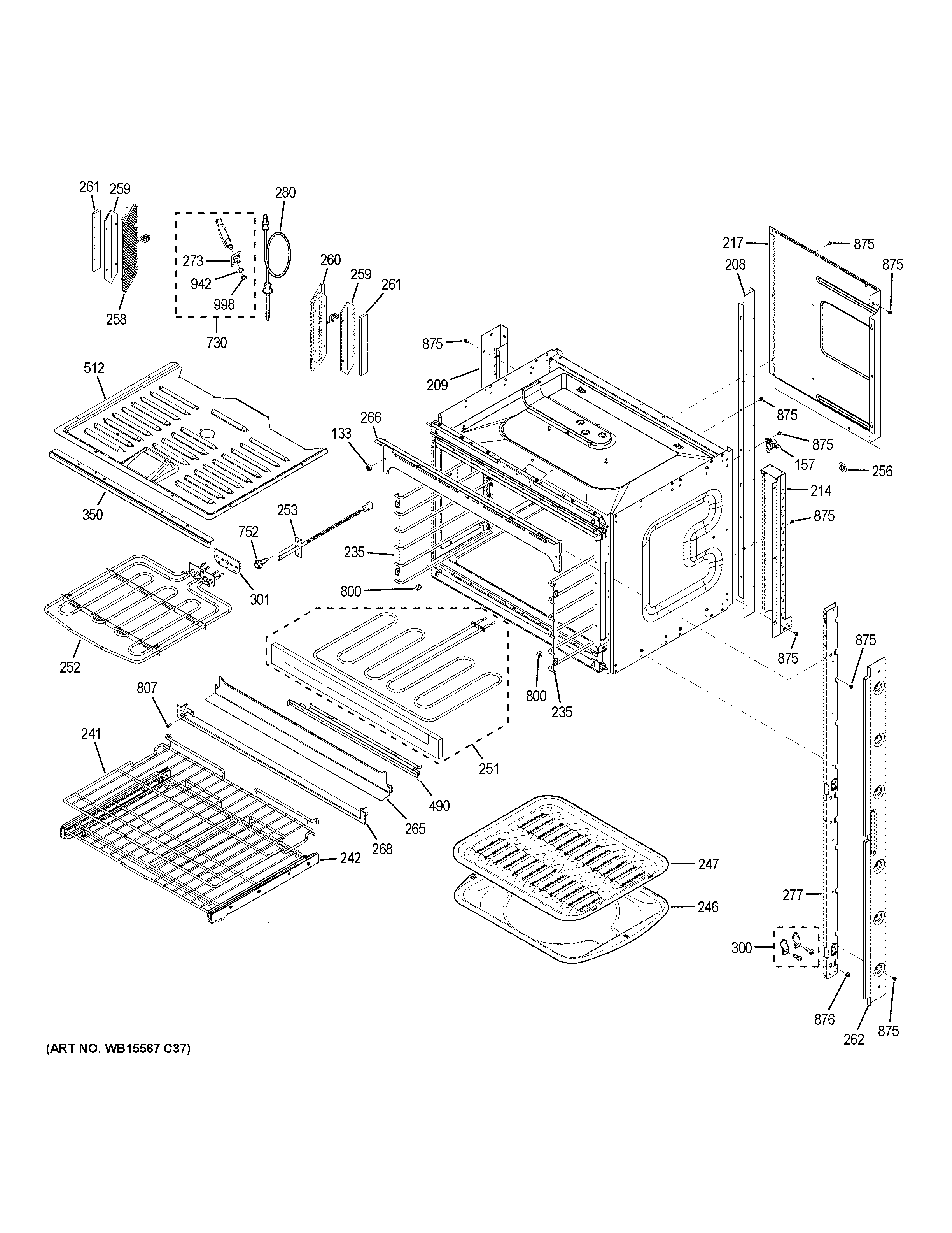 GE ZET2SH3SS upper oven diagram