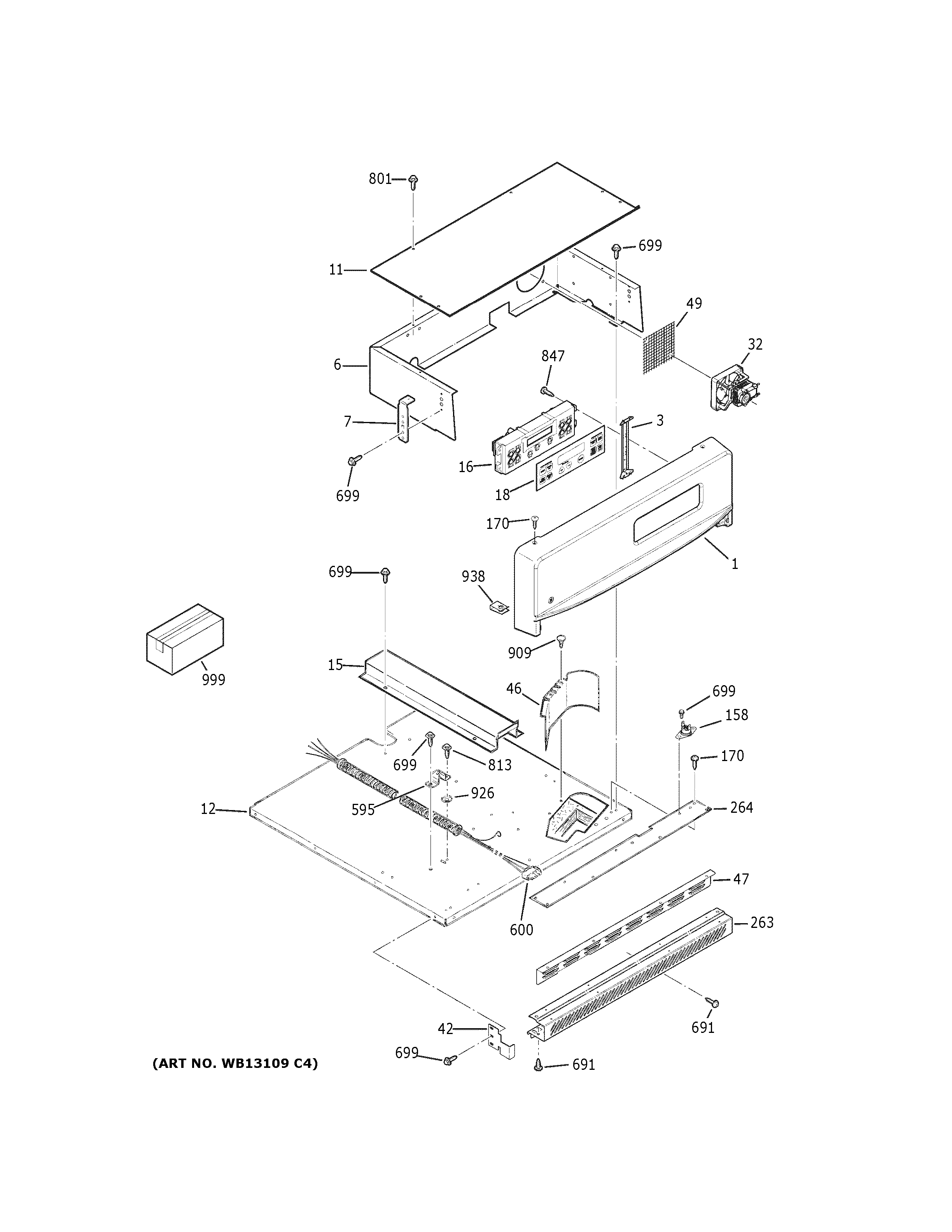 GE JRP20WJ3WW control panel diagram