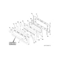 GE CGB550P2M1S1 upper door diagram