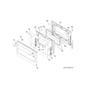 GE CGB550P2M1S1 lower door diagram
