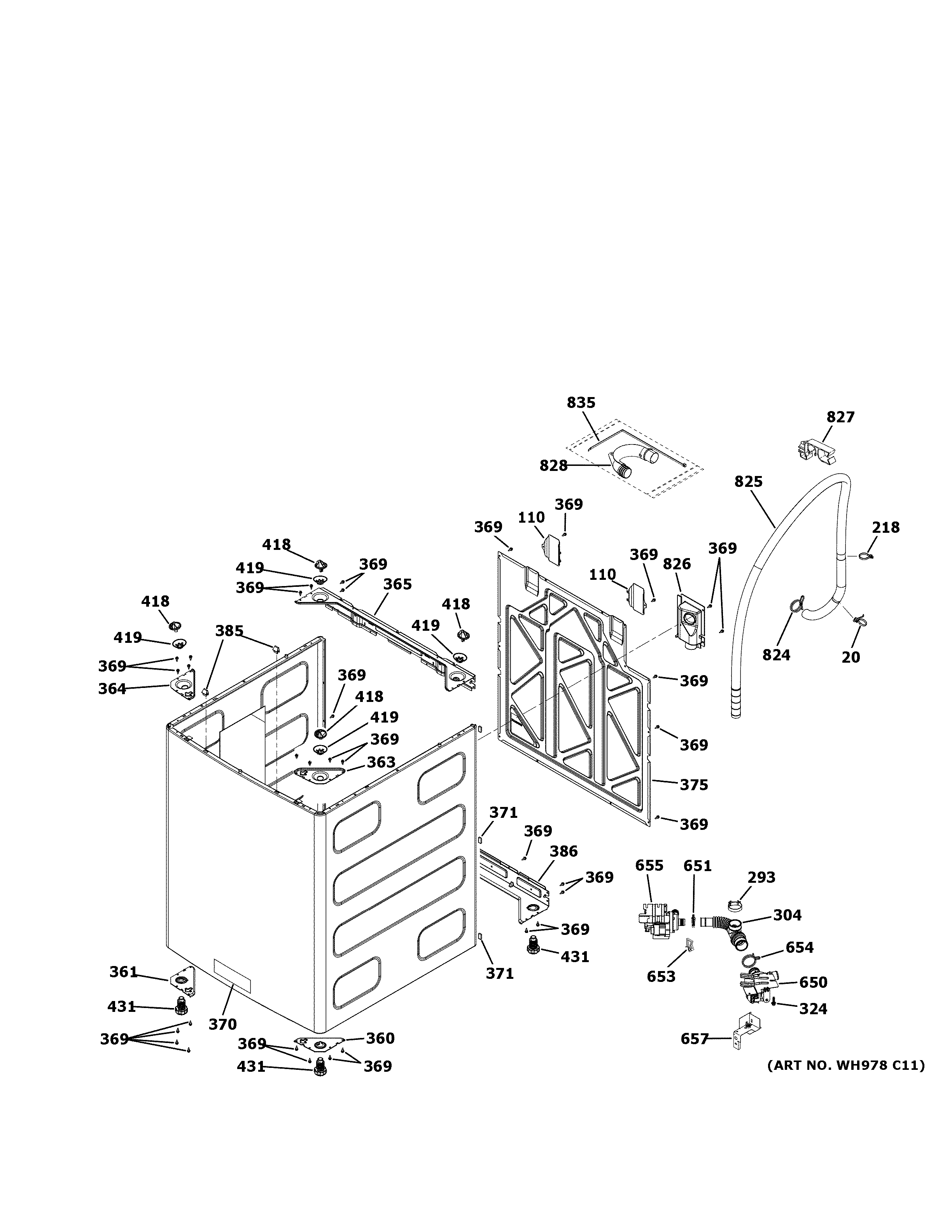 GE GTW810SSJ1WS cabinet diagram
