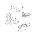 GE GTW810SSJ0WS top panel & lid diagram