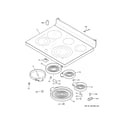 GE PB930SL2SS cooktop diagram