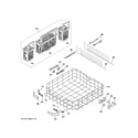 GE GDT590SSJ7SS lower rack assembly diagram