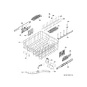 GE GDT680SGH4BB upper rack assembly diagram