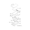 GE ZGU364LDP5SS griddle assembly diagram