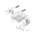 GE GDT580SMF2ES upper rack assembly diagram