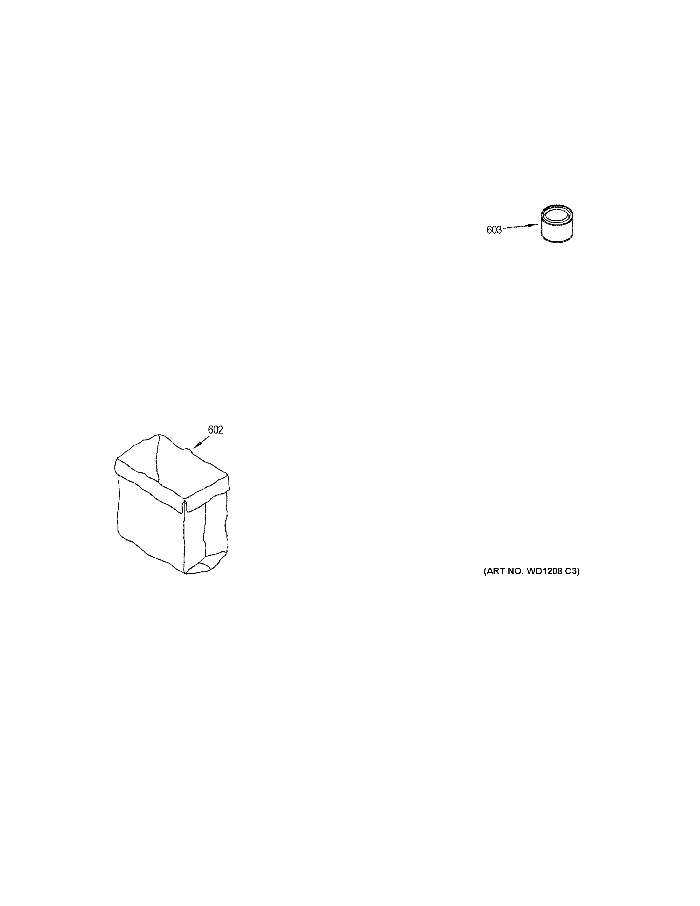 GE GCG1500R0BB accessory parts diagram