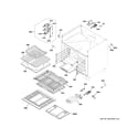 GE ZGP304NR1SS oven cavity parts diagram