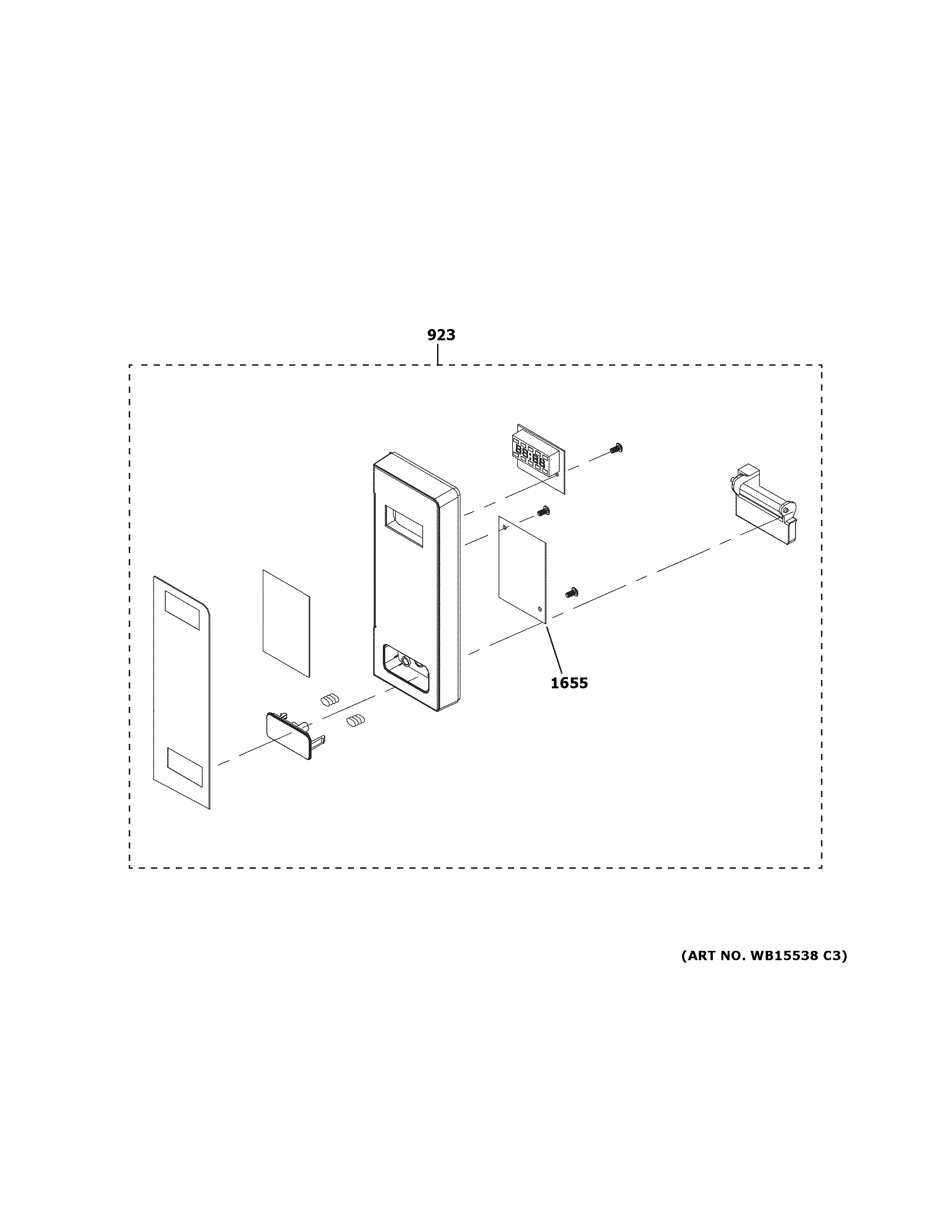 GE PEB7227DL3WW control parts diagram