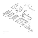 GE CGS985SETASS cooktop diagram