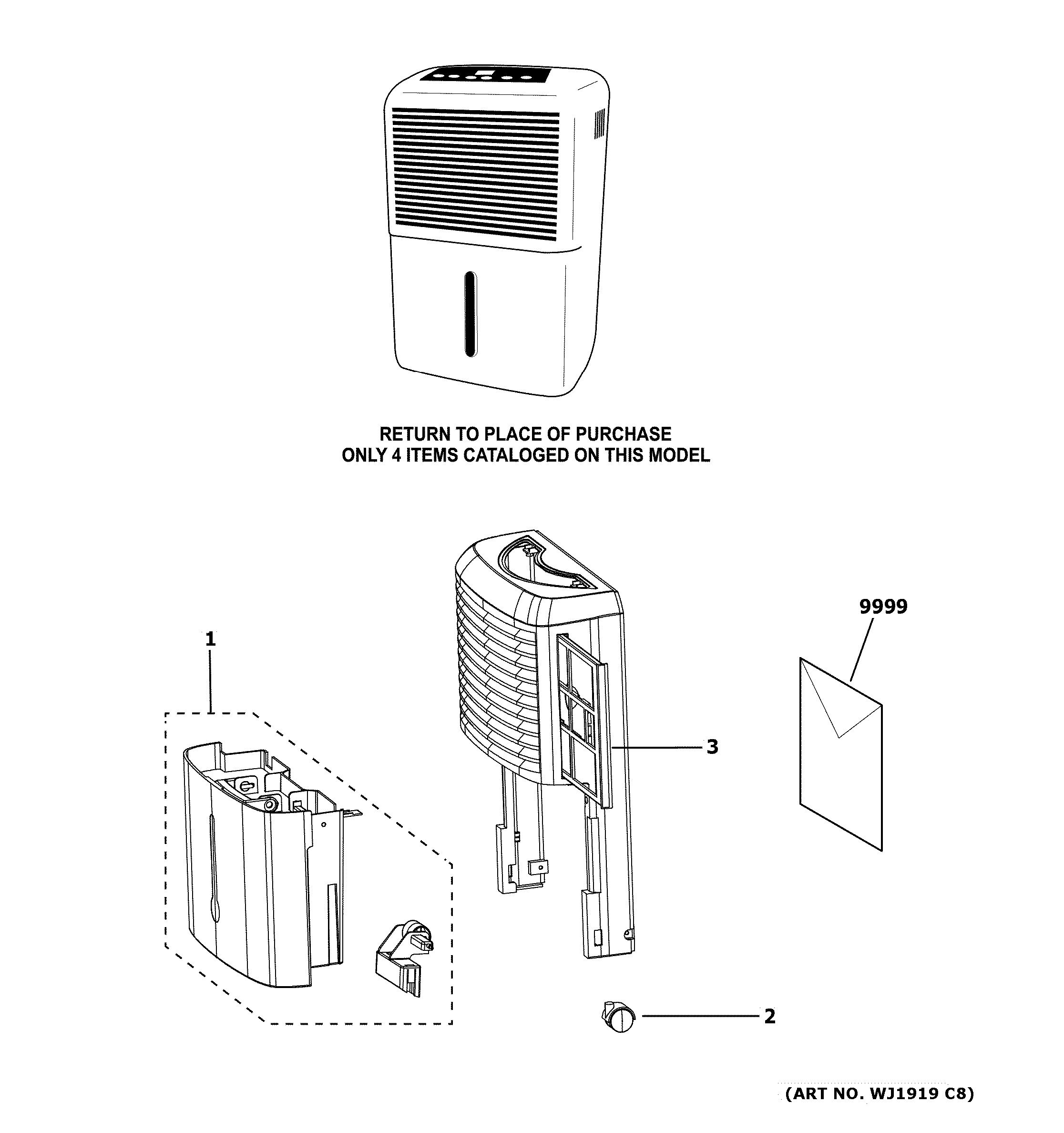 GE ADEW35LZQ1 dehumidifier diagram