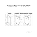 GE UCC15NJCII monogram door customization diagram