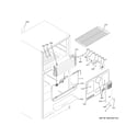 GE GTS19KSNBRSS freezer section diagram