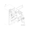 GE GTS18HMNDRES freezer section diagram