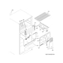 GE GTE19JTNBRWW freezer section diagram