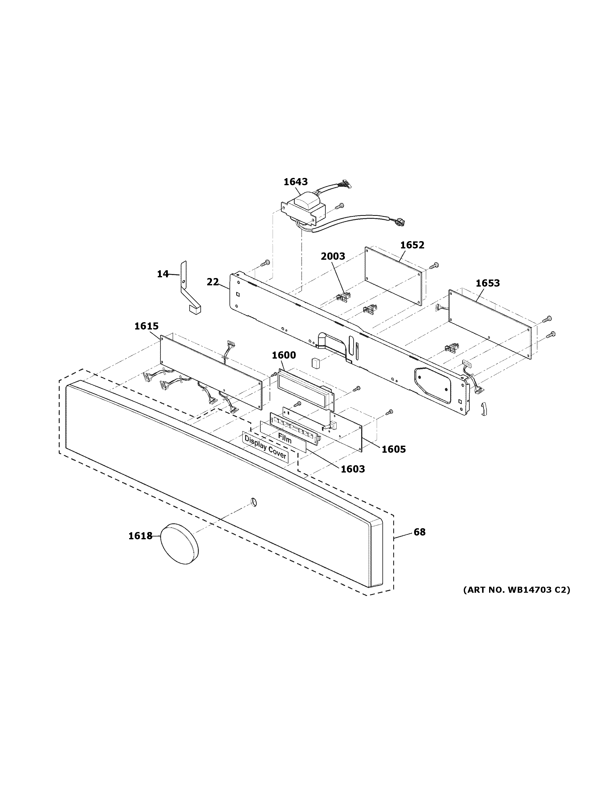 GE PSB1201NSS01 control parts diagram
