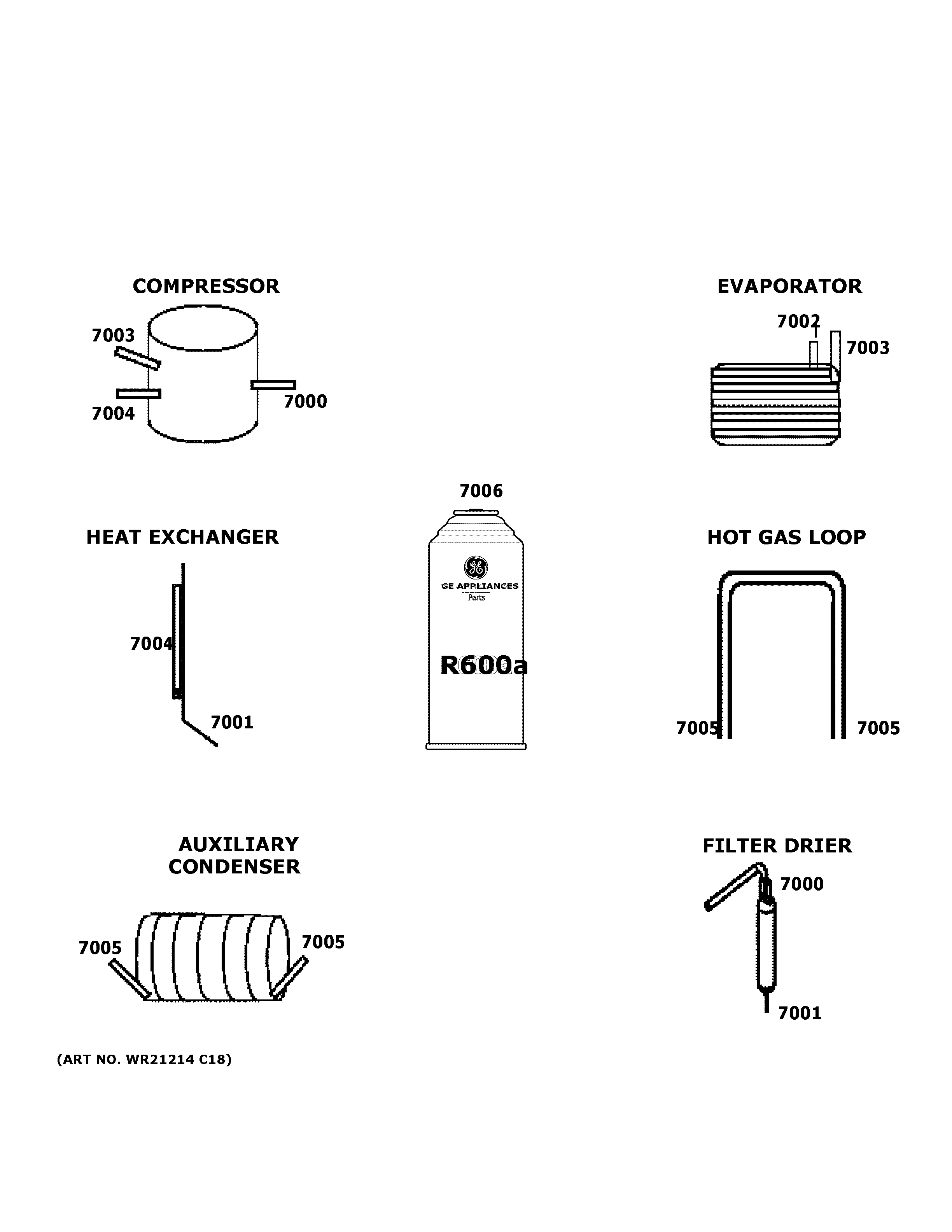 GE XUF17SMRDWW lokring connectors diagram
