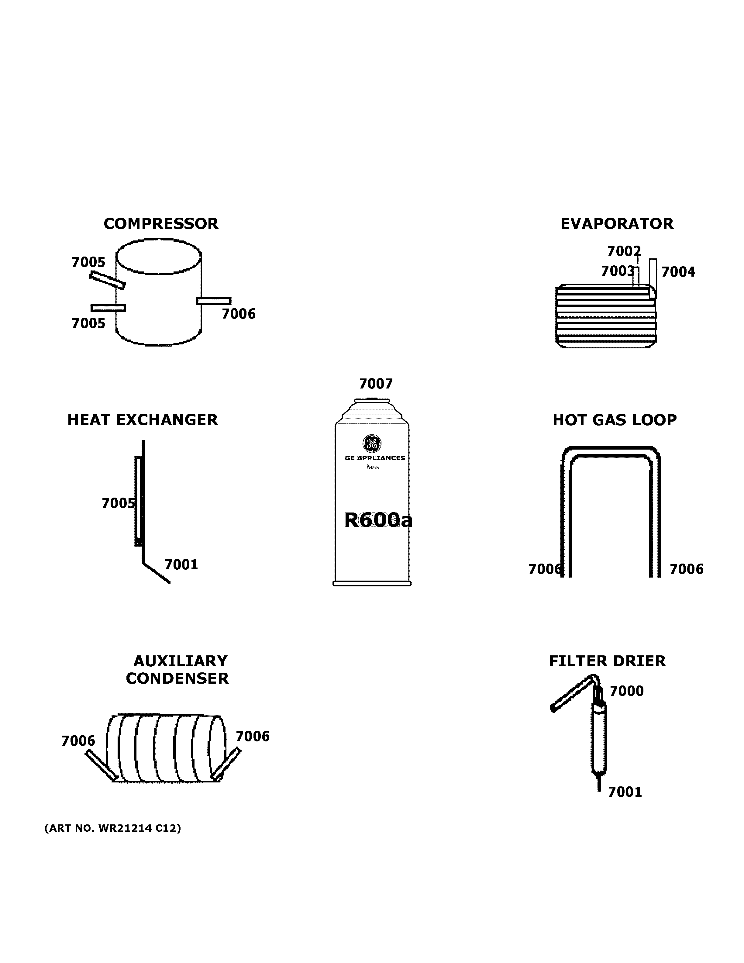 GE XUF21DMRCWW lokring connectors diagram