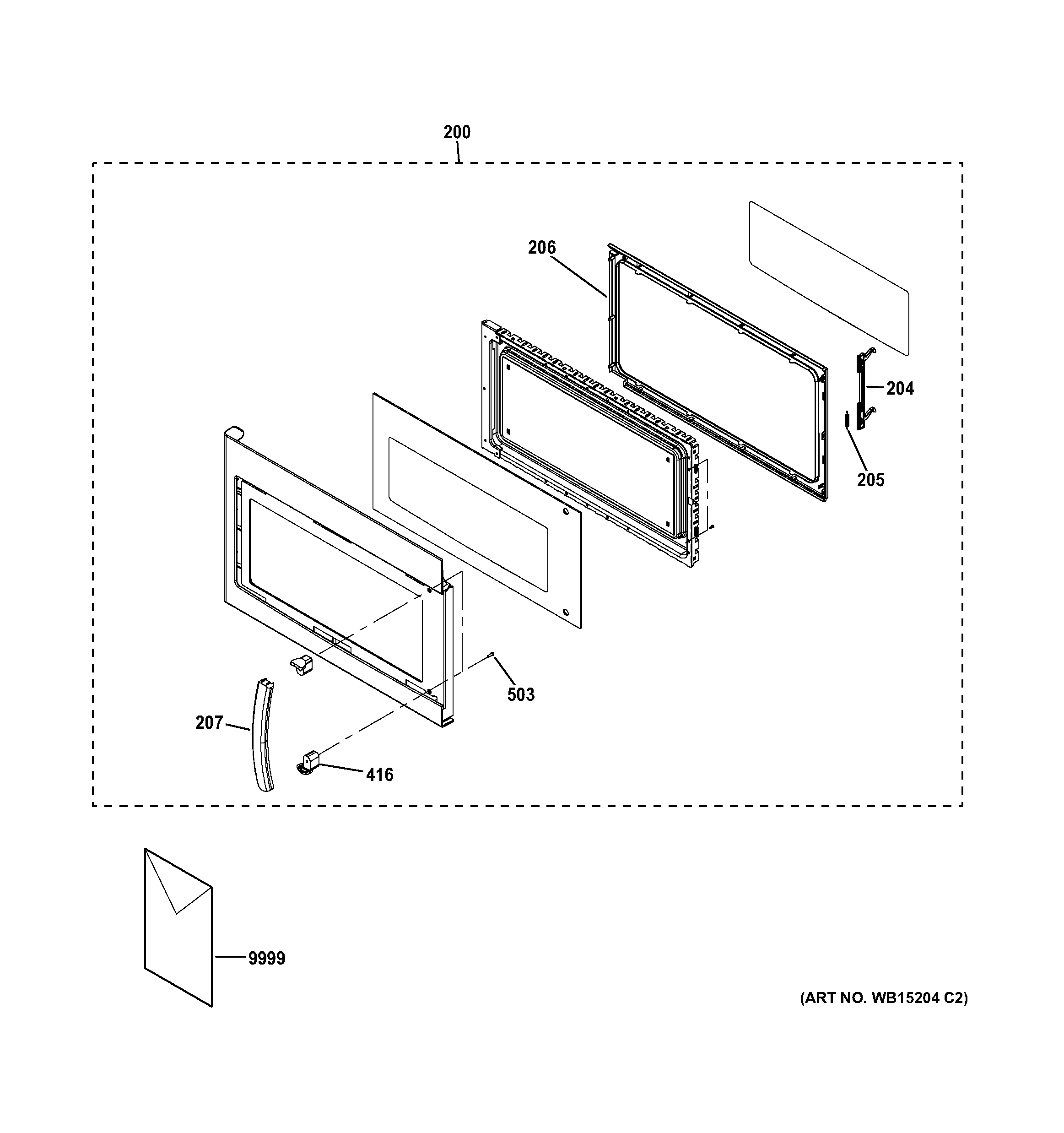 Hotpoint RVM5160DH2BB door parts diagram