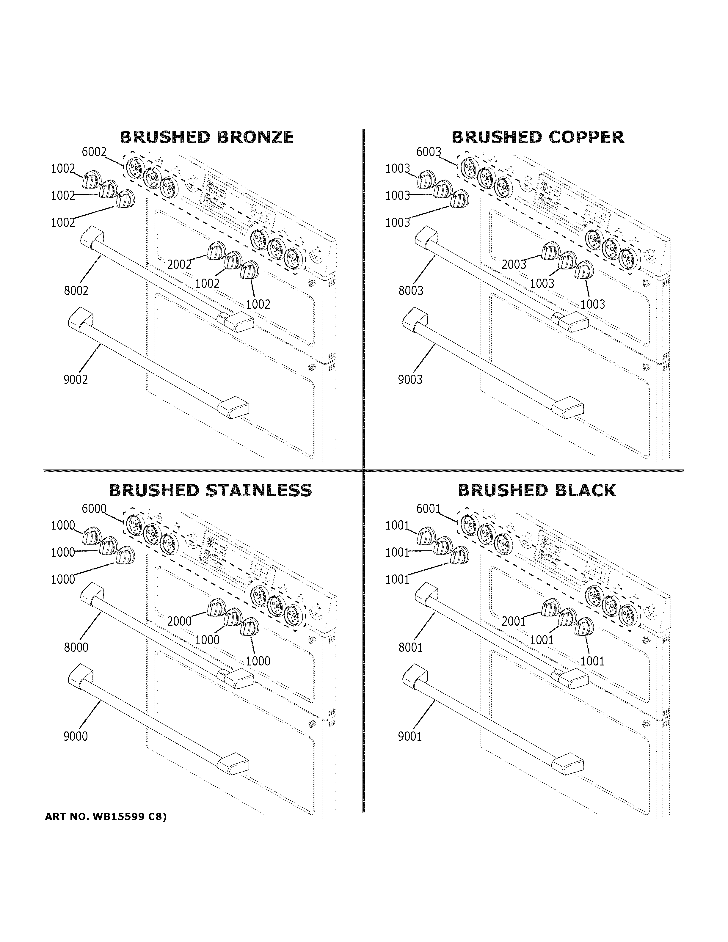 GE CHS950P3M2D1 cafe customization diagram