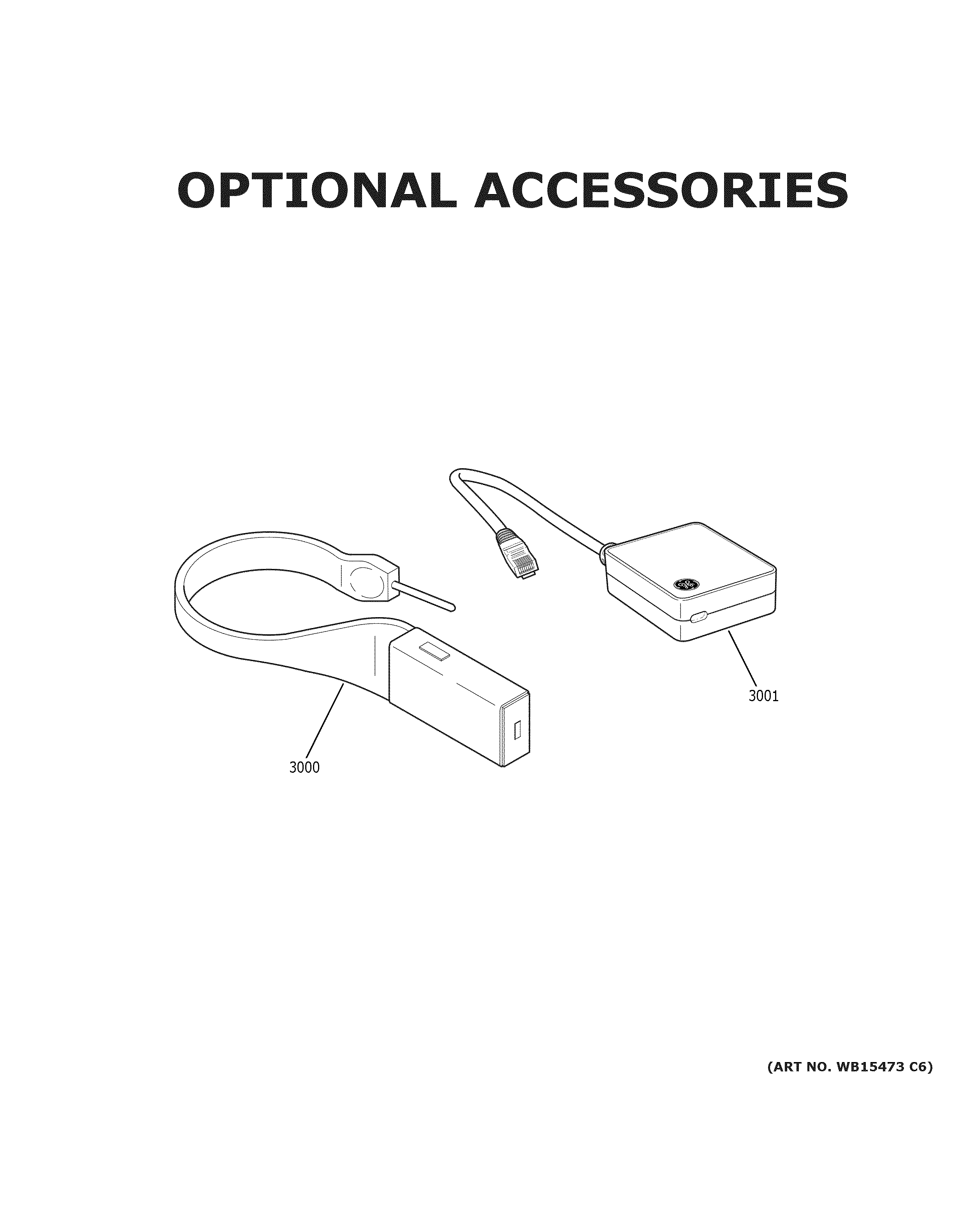 GE CHS950P3M2D1 optional accessories diagram