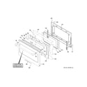 GE CHS950P3M2D1 lower door diagram