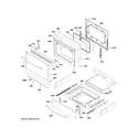 GE JGS760DEL4WW door & drawer parts diagram
