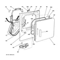GE DRSR483GD1CC front panel & door diagram