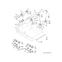 GE C2Y366P4M1W2 gas & burner parts diagram