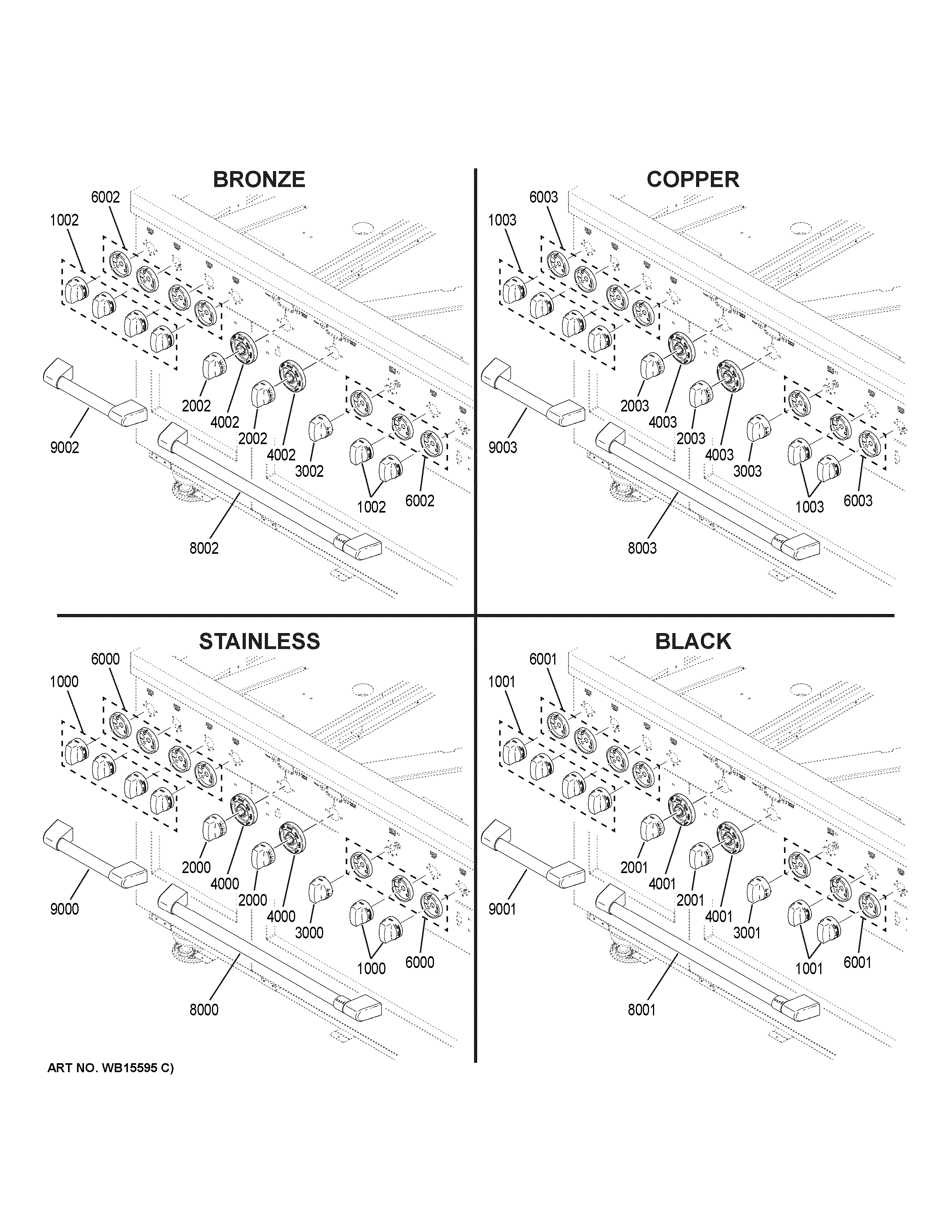 GE C2Y486P2M1S1 cafe customization diagram