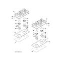 GE ZGP364NDN1SS cooktop diagram