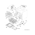 GE ZGP366LN1SS oven cavity parts diagram