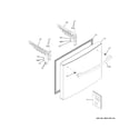 GE GDE21EGKGRBB freezer door diagram