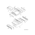 GE GDE21EGKGRBB freezer shelves diagram