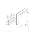 GE GBE21DGKGRWW fresh food door diagram