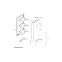 GE GFE26JSMAFSS fresh food door - rh diagram