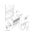 GE GNE27JMMAFES freezer section diagram