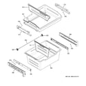 GE GFE24JGKLFBB freezer shelves diagram