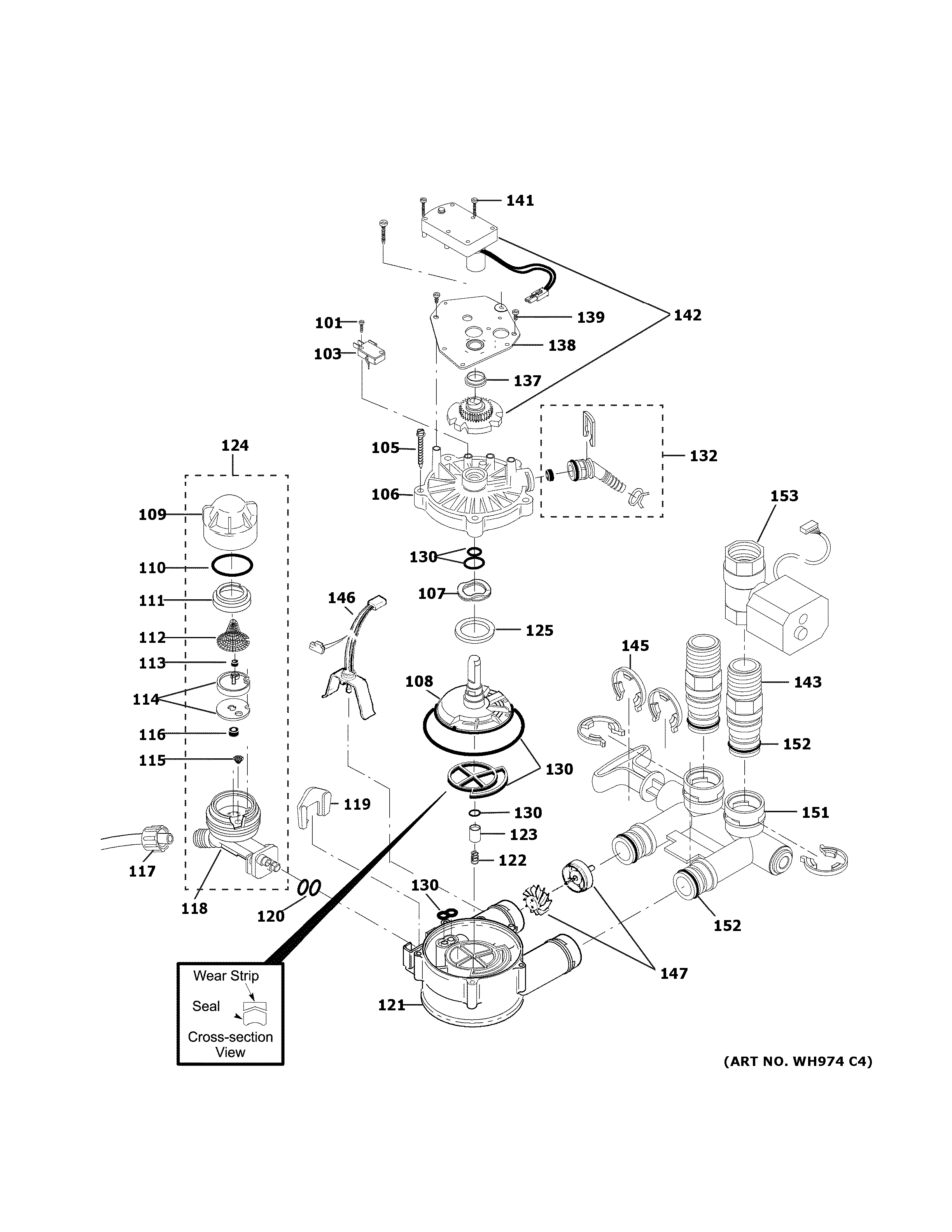 GE GXSHC40N00 pump diagram