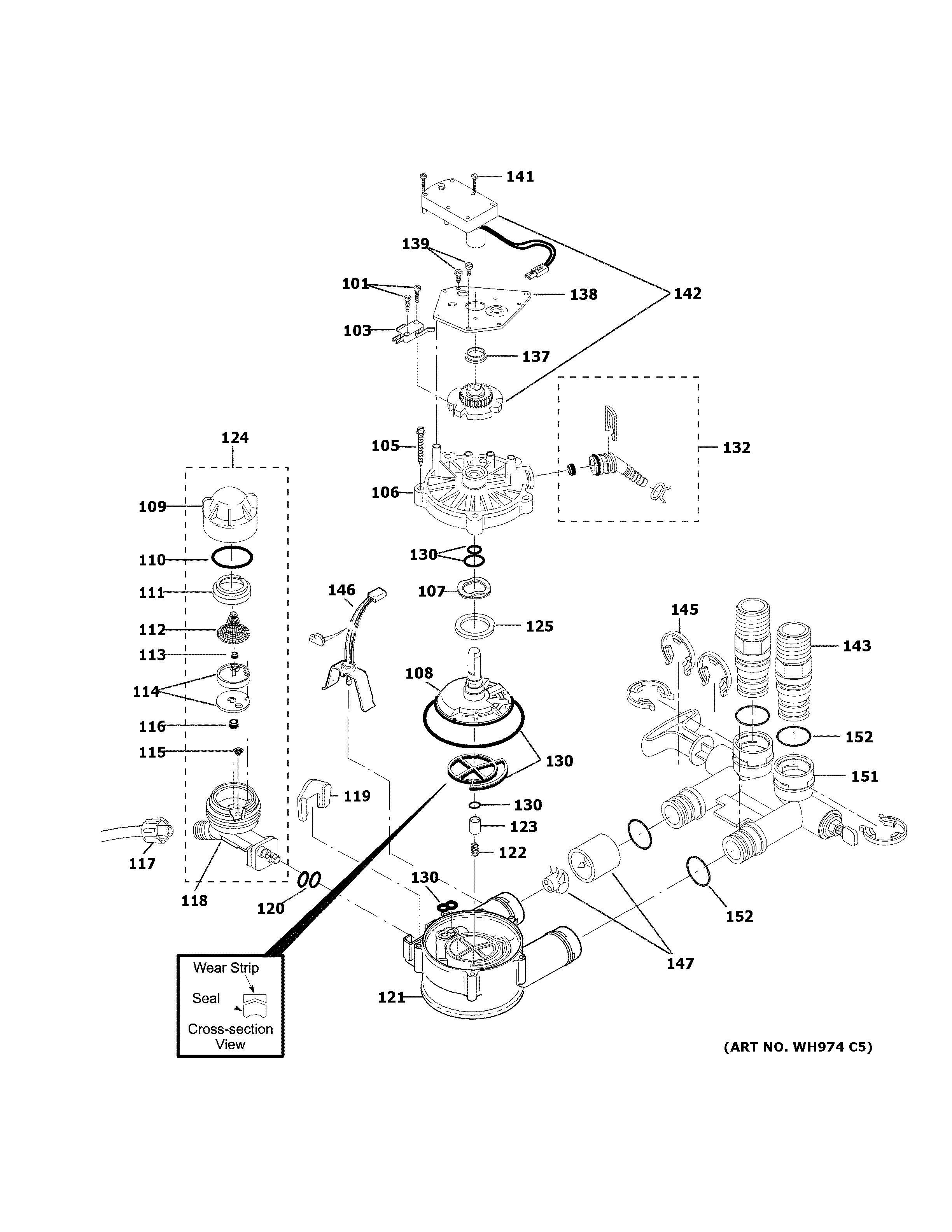 GE GXMH31H01 pump diagram