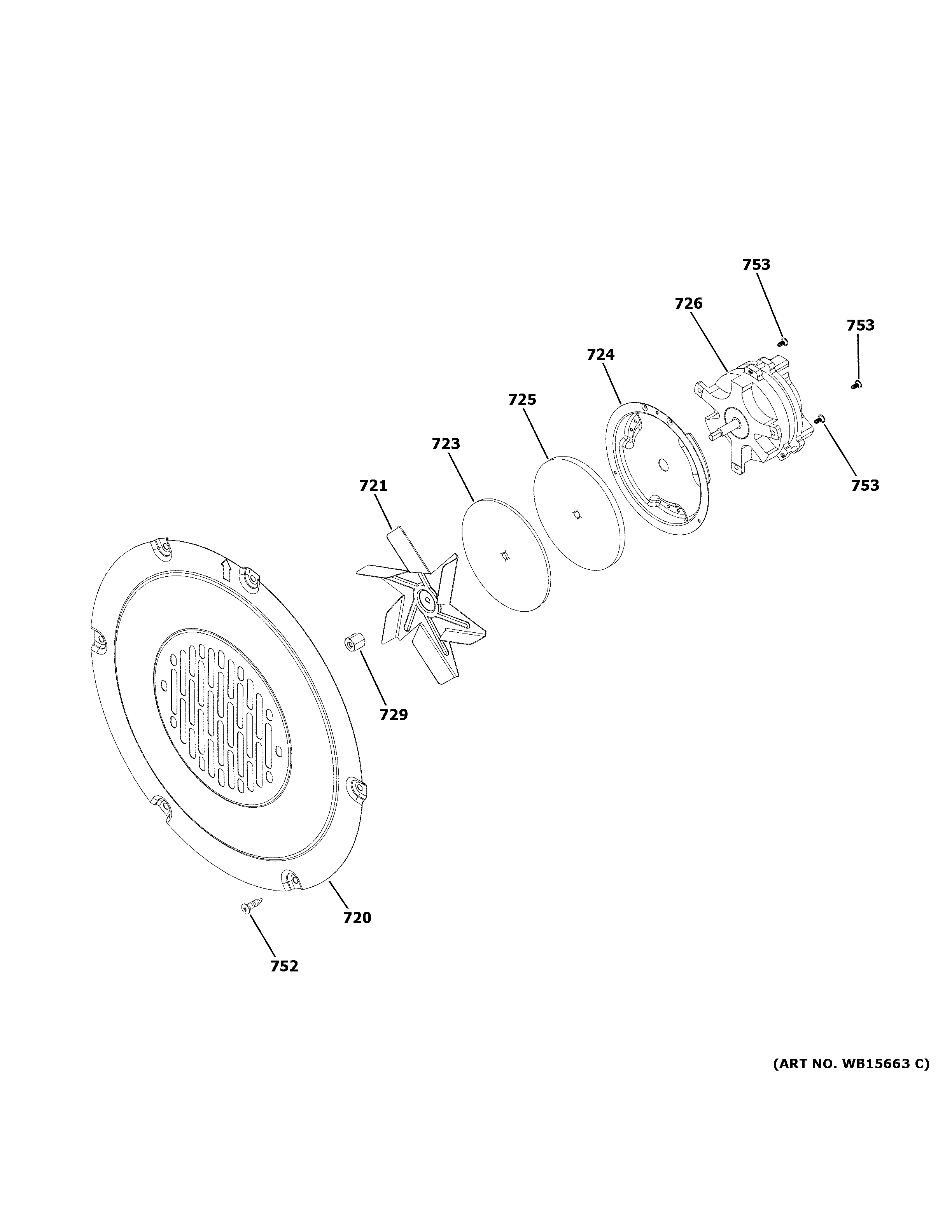 Haier QSS740BN1TS convection fan diagram