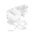 GE JGB635REK5SS door & drawer parts diagram