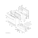 GE JGBS60DEK4WW door & drawer parts diagram