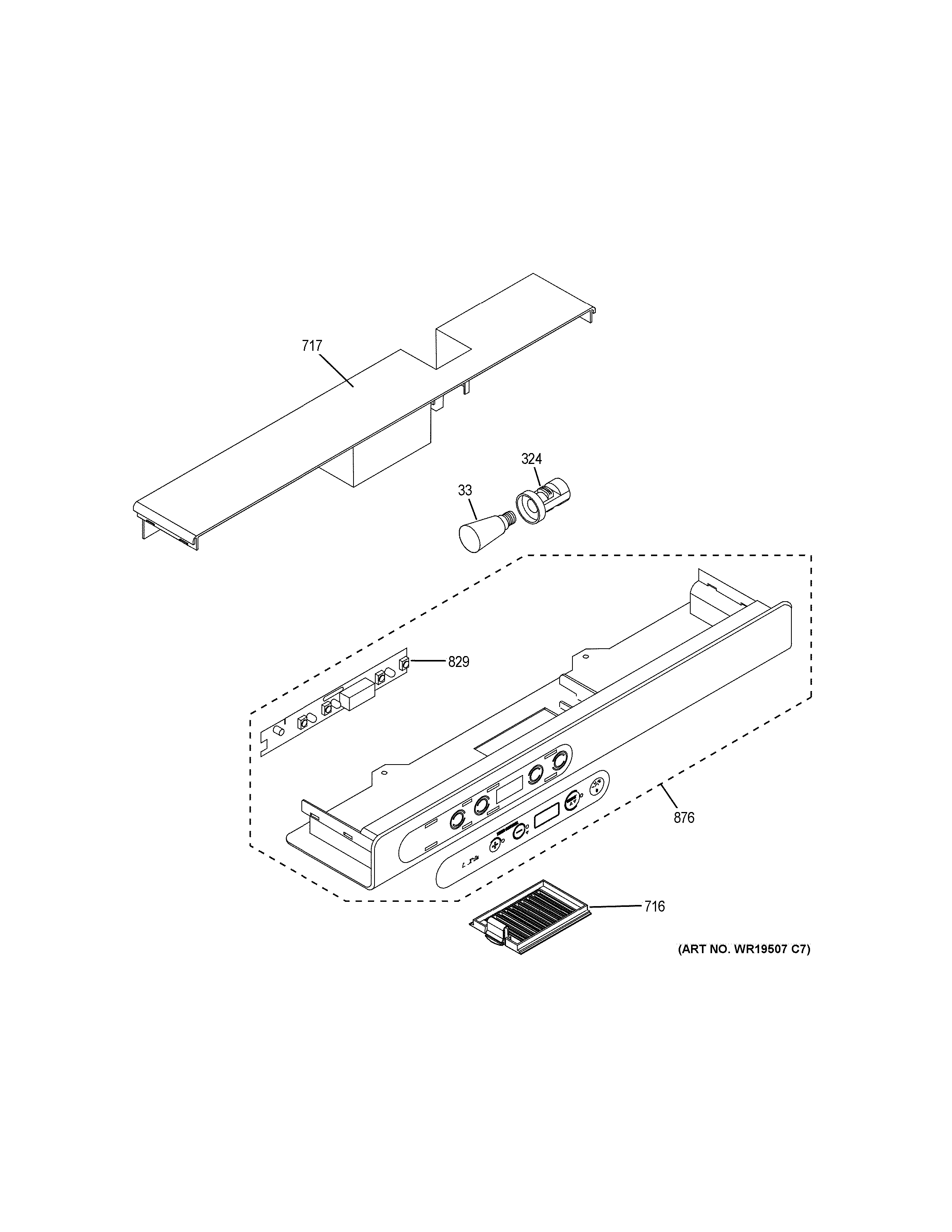 GE ZDBR240HABS climate controls diagram