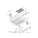 GE GDF610PMJ0ES upper rack assembly diagram