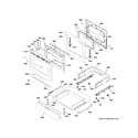 GE PGB935BP1TS door & drawer parts diagram