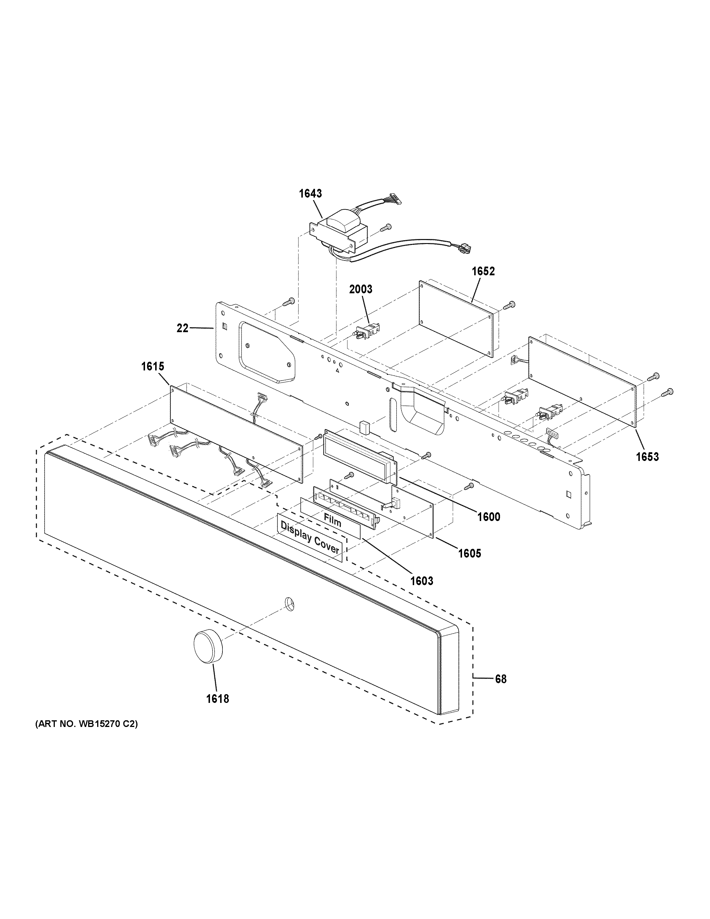 GE PSB9120EF4ES control parts diagram