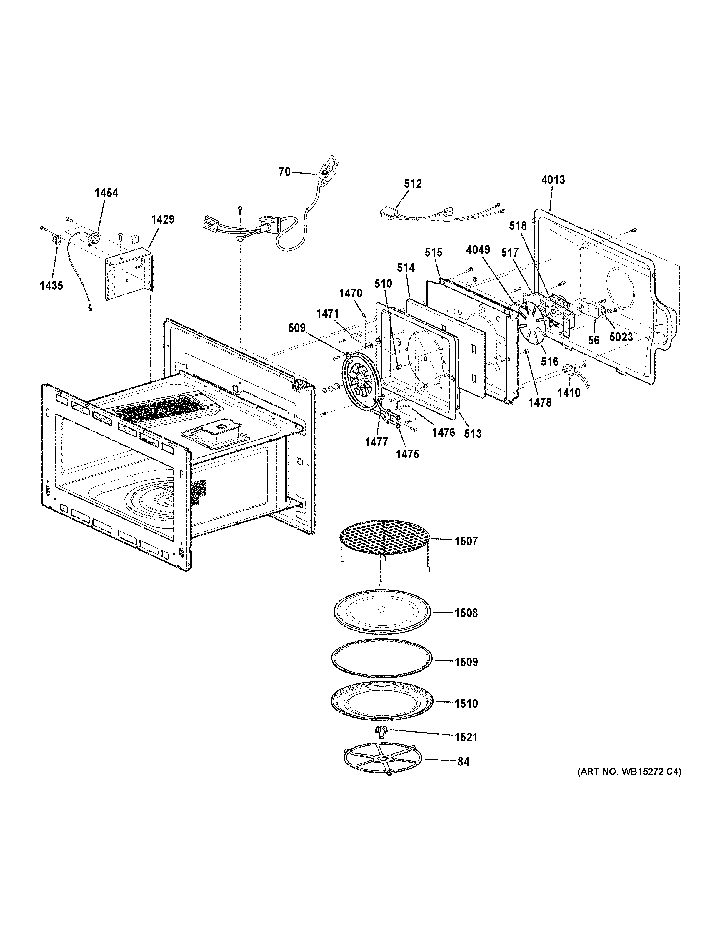 GE PSB9100BL3TS interior parts (1) diagram