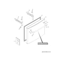 GE CWE19SP4NNW2 freezer door diagram